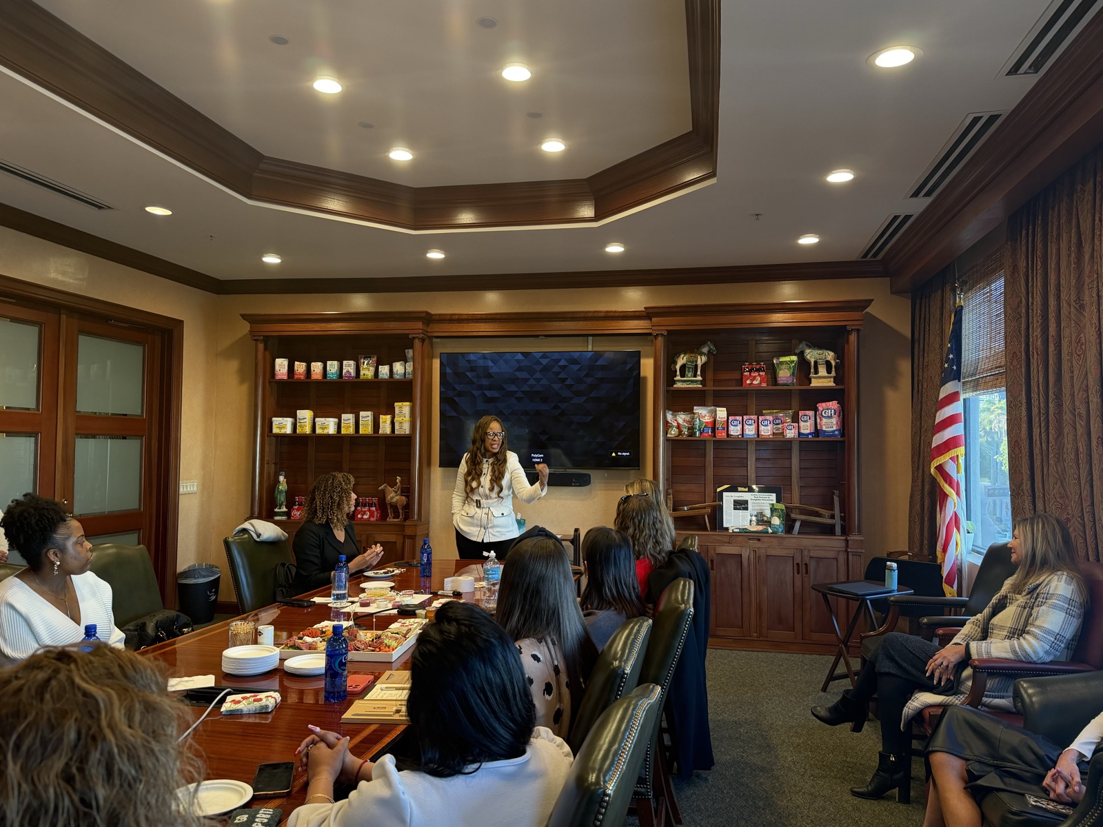 Dr. TL Coleman facilitating a healthcare leadership panel